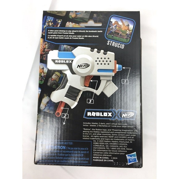 New Nerf Roblox Strucid Boom Strike Dart Gun Toy with Exclusive Virtual Code - Picture 2 of 2